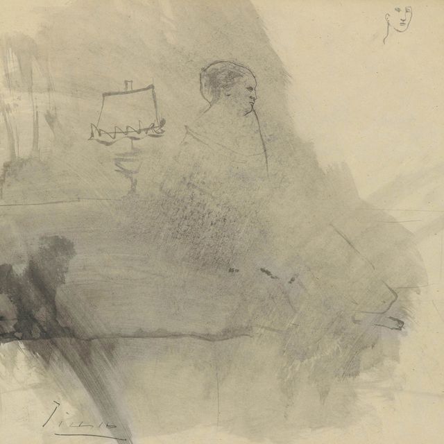 Pablo Picasso — Задумчивая женщина