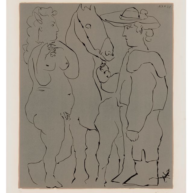 Pablo Picasso — Пикадор, женщина в Шевалье