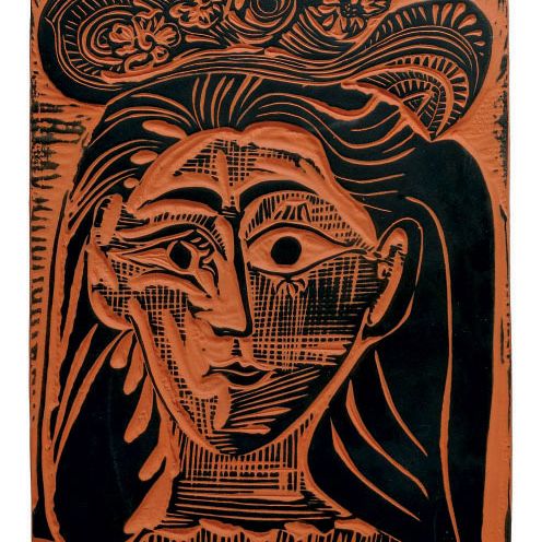Pablo Picasso — Женщина с флером на голове