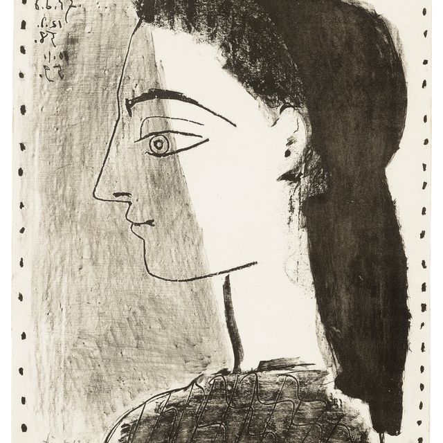Pablo Picasso — Жаклин в черном платье