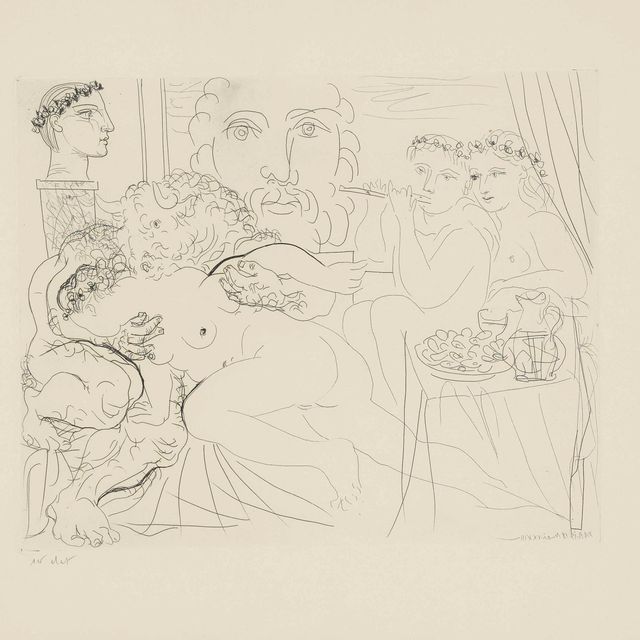 Pablo Picasso — Средство для ухода за кожей вокруг глаз une femme, от: La Suite Vollard (B. 191; Ba. 350)