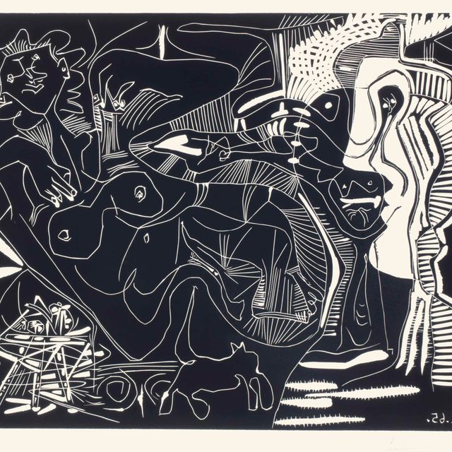 Pablo Picasso — Ле Те: Две новые женщины и один чат