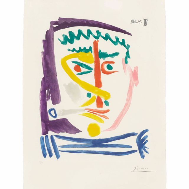 Pablo Picasso — Фумер III (B. 1171; Ba. 1171)