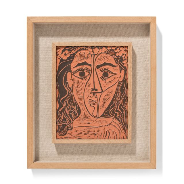 Pablo Picasso — Тет-а-тет с женщиной, украшенной цветами ( A.R. 522 )