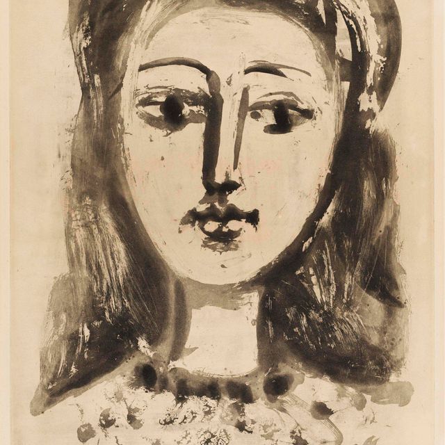 Pablo Picasso — Портрет Франсуазы в шевроле флу (B. 457; Ba. 791)