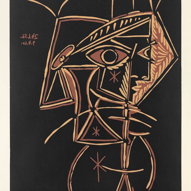 Pablo Picasso — Тет-а-тет с женщиной (B. 947; Ba. 1213)