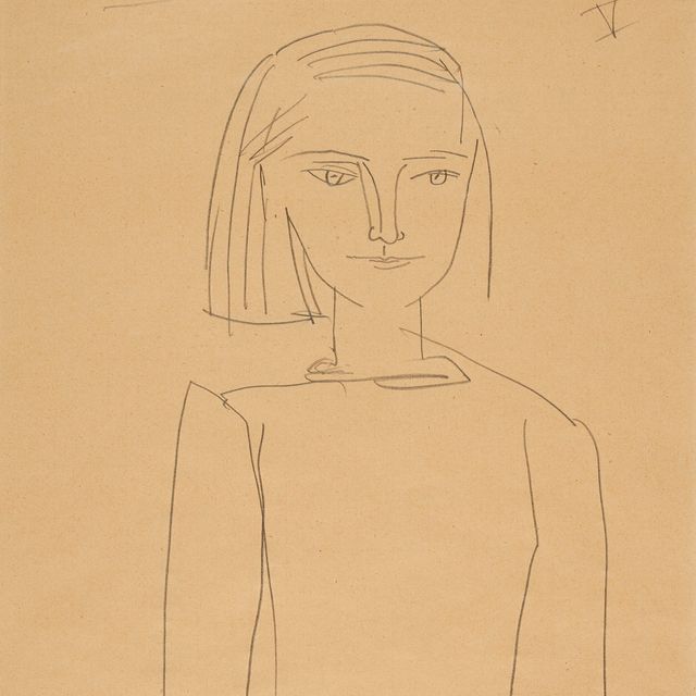 Pablo Picasso — Портрет молодой девушки, В