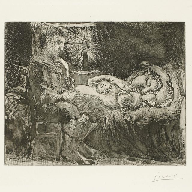 Pablo Picasso — "Гарсон и сонная девушка в канделябрах" из оперы "Сюита Воллара" (B. 226; Ba. 440)