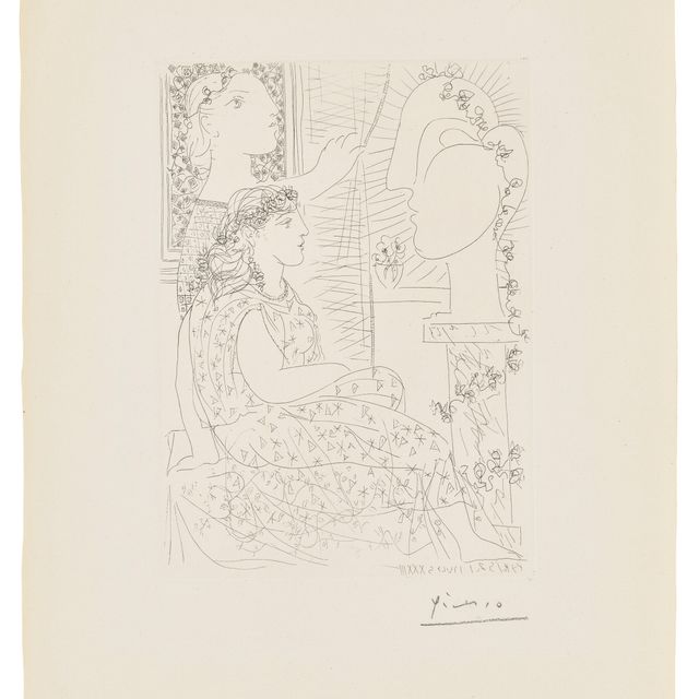 Pablo Picasso — Две модели ветра, от: La Suite Vollard