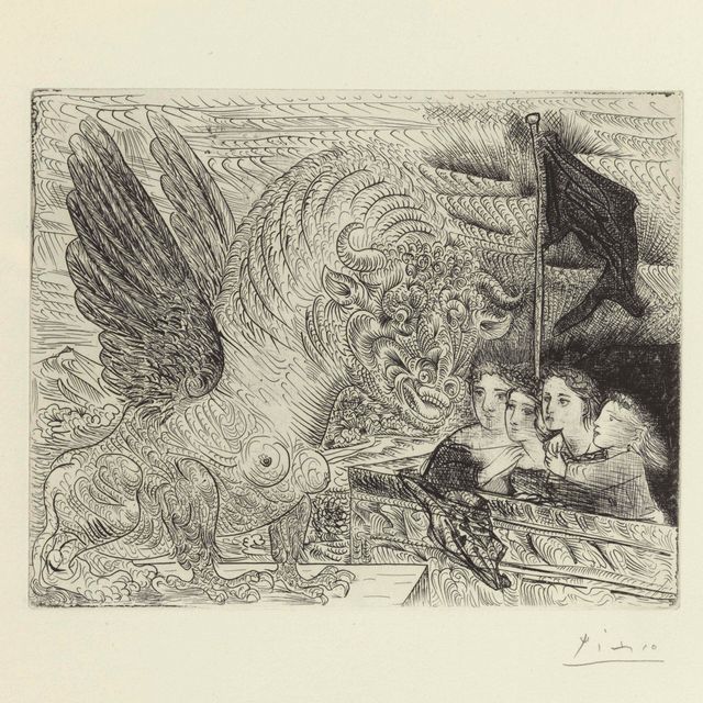 Pablo Picasso — Торо Айле созерцает четверых детей, фото 13 из "Люкса Воллара"