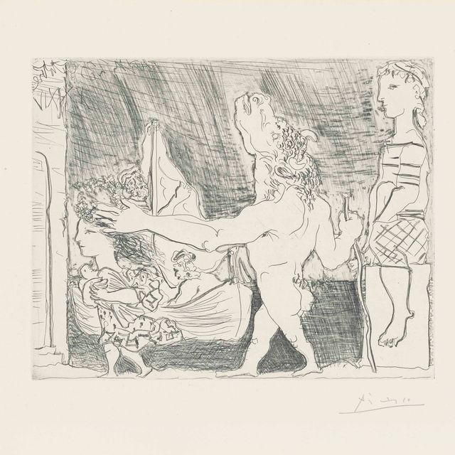 Pablo Picasso — Минотавр, путеводитель по филе II, от: La Suite Vollard