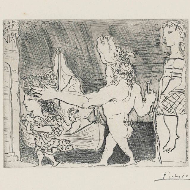 Pablo Picasso — Минотавр, путеводитель по филе II, от: La Suite Vollard