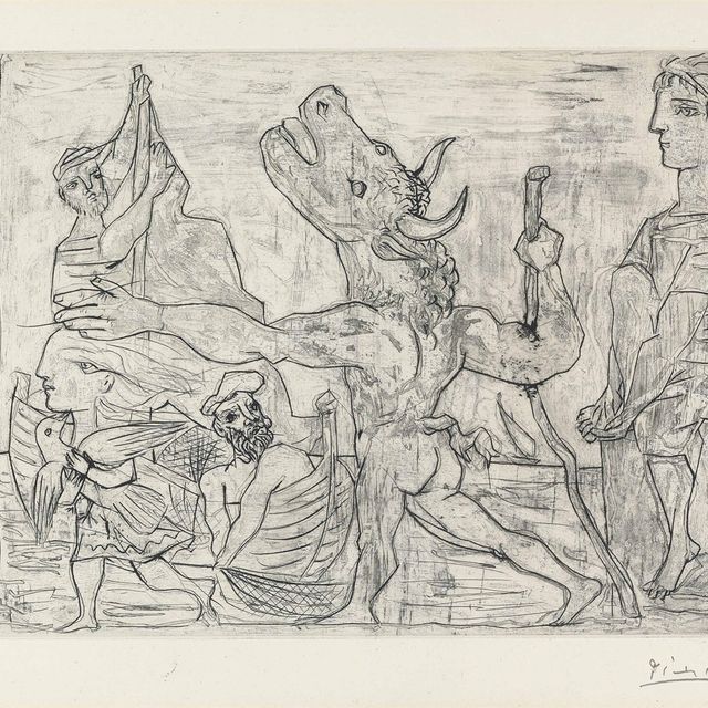 Pablo Picasso — Минотавр, путеводитель по филе III , от: La Suite Vollard