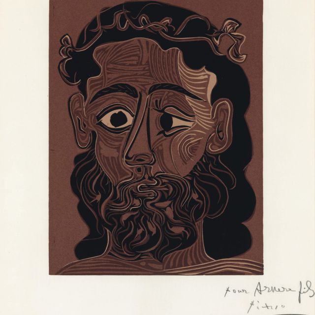 Pablo Picasso — Мужчина барбу куронне (р. 1088; Р. 1308)
