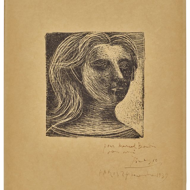 Pablo Picasso — Тет-а-тет с женщиной, лицо и профиль, от Picasso Dessins