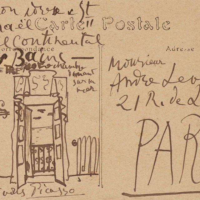 Pablo Picasso — Вид из окна (Карта почтовых отправлений на уровне Андре)