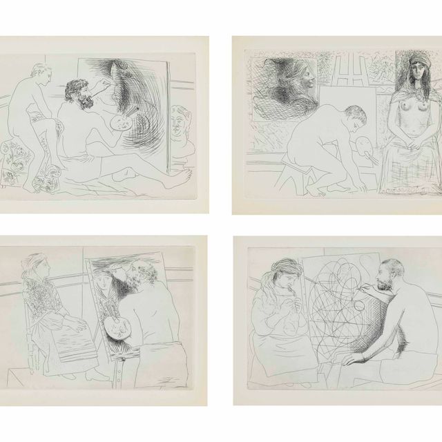 Pablo Picasso — Оноре де Бальзак, "Шеф-повар театра", Амбруаз Воллар, Париж, 1931, (стр. 82-94; стр. 123-135; Cramer books, 20)