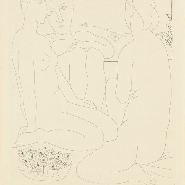 Pablo Picasso — Трое новых женщин перед самым окном, от: La Suite Vollard
