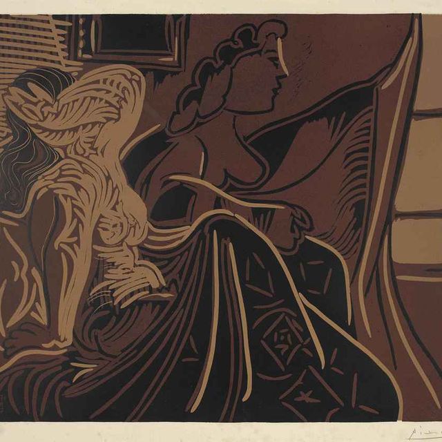 Pablo Picasso — Две женщины перед окном (B. 924; Ba. 1252 IIBa)