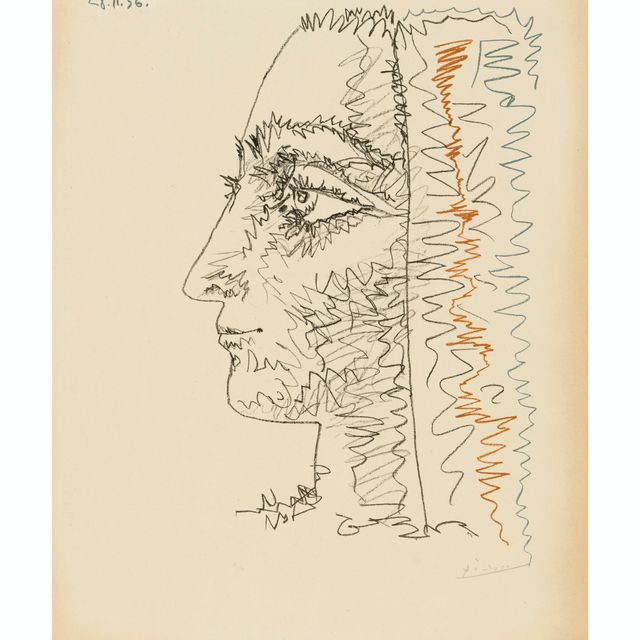 Pablo Picasso — Профиль трех кружков