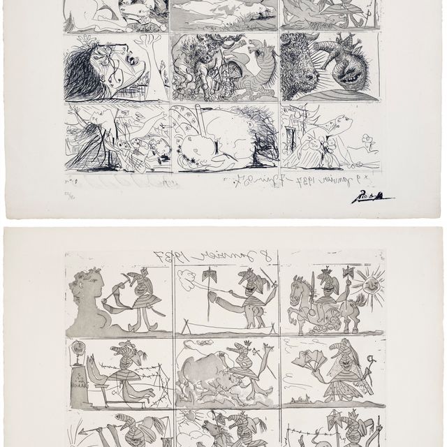 Pablo Picasso — Сын и мать Франко I и II
