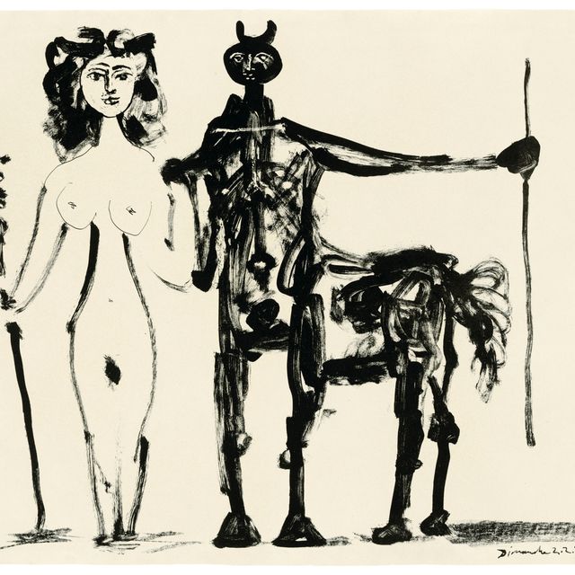 Pablo Picasso — Центавр и вакханка