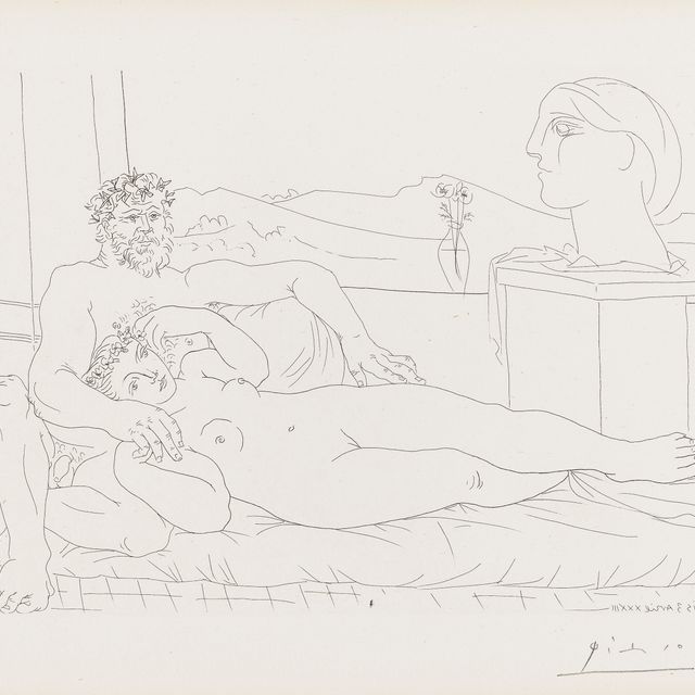 Pablo Picasso — Памятник скульптору II, от La Suite Vollard