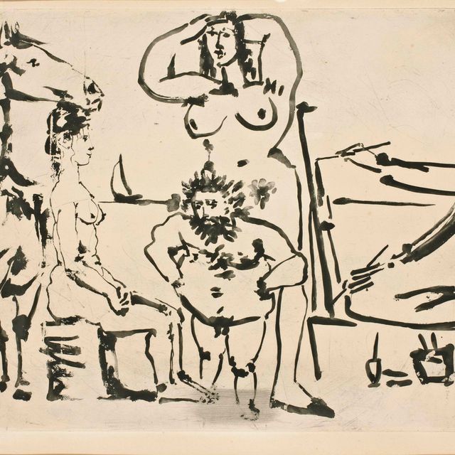 Pablo Picasso — Прогулка по пляжу (Bloch 769, Baer 919 Ba)
