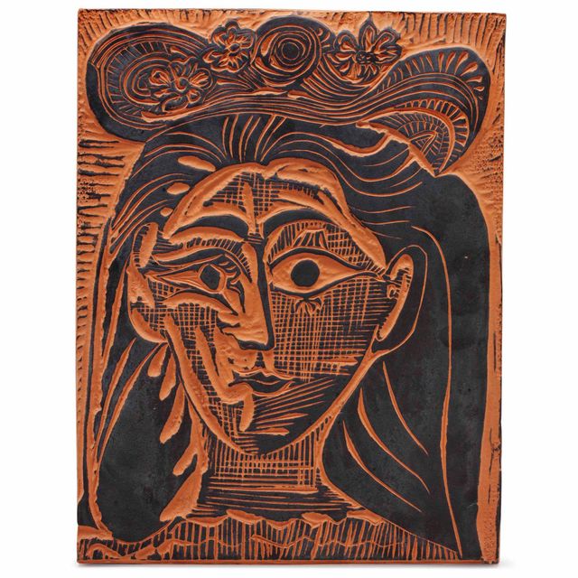 Pablo Picasso — Женщина в цветастой шляпе