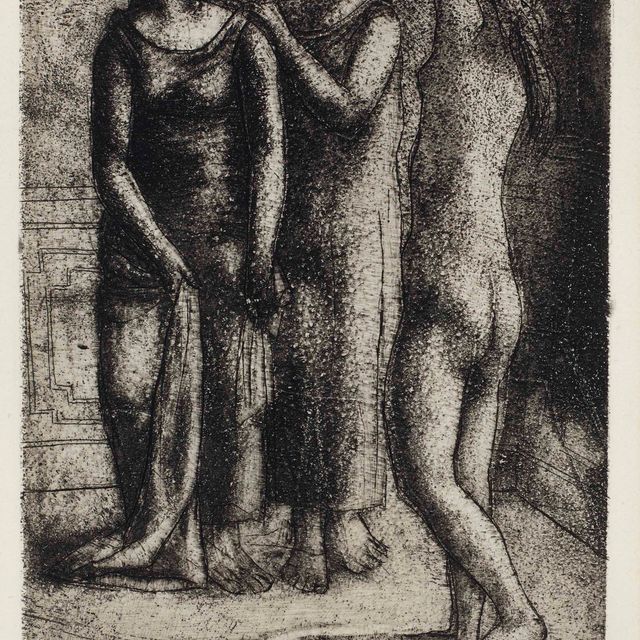 Pablo Picasso — Две женщины, заботящиеся о своей модели.