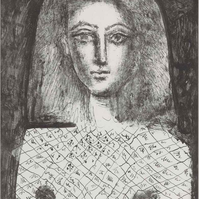 Pablo Picasso — Корсаж для волос в стиле Карро (B. 601; M. 175-бис)