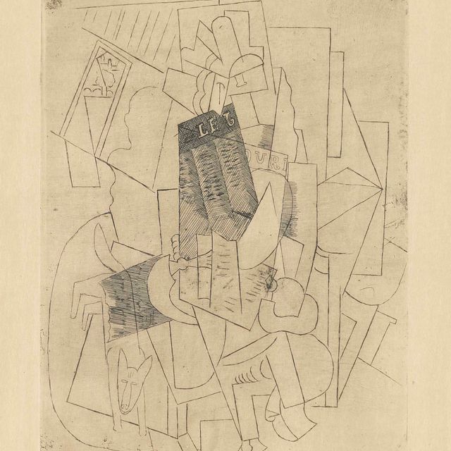 Pablo Picasso — Человек с ребенком (улица Шельшер)