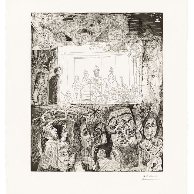 Pablo Picasso — Прекрасный человек, д'Апре Рембрандт, из серии 156