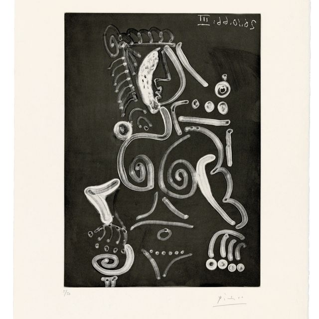 Pablo Picasso — Новая женщина от fauteuil, от: Série 347