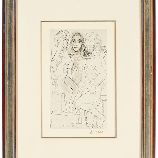 Pablo Picasso — Скульптор, ассистент модели и скульптуры, из La Suite Vollard