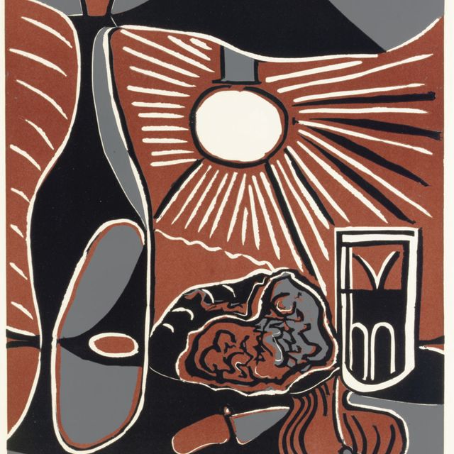 Pablo Picasso — Смерть природы в бутейле (B. 1100; Ba. 1315)