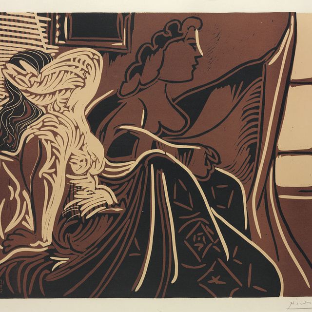 Pablo Picasso — Две женщины перед окном (B. 924; Ba. 1252 IIBa)