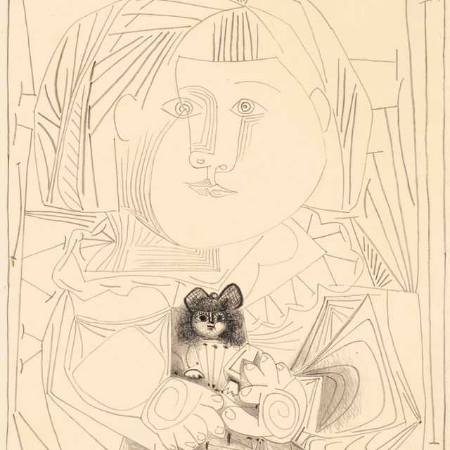 Pablo Picasso — Палома и ее пирожное, Блан Фон