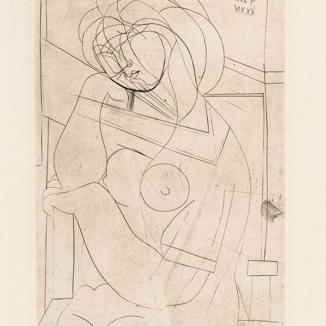 Pablo Picasso — Новая жена, тет-а-тет на главной улице, от: La Suite Vollard (B. 218; Ba. 423)