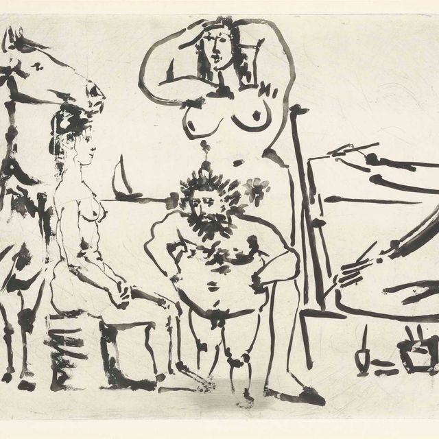 Pablo Picasso — Ле-Пейнтр на берегу моря