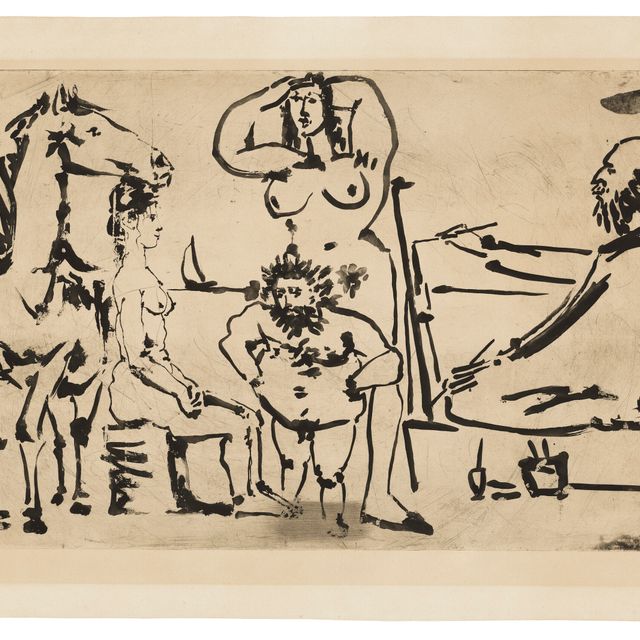 Pablo Picasso — Ле-Пейнтр на берегу моря