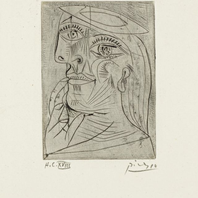 Pablo Picasso — "Тет-а-тет", от "Солидарности" (B. 317; Ba. 635; см. C. books 29)