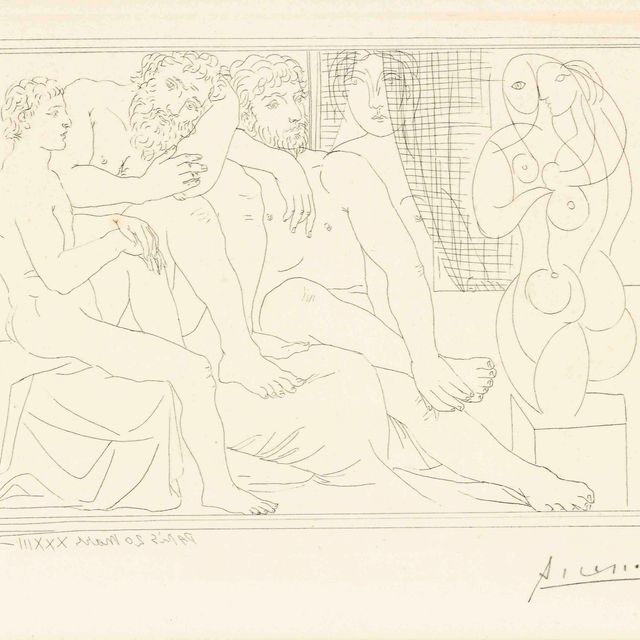 Pablo Picasso — Скульпторы, модели и скульптуры из "Сюиты Воллара" (B. 149; Ba. 301)
