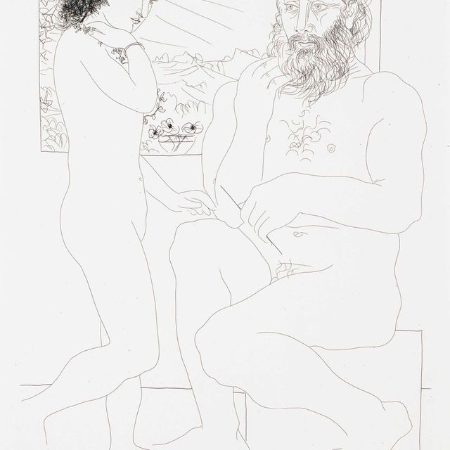 Pablo Picasso — Скульптор Сонгеан, автор модели из серии "Нуар" и "три анемоны" из "Ла Сюит Воллар"
