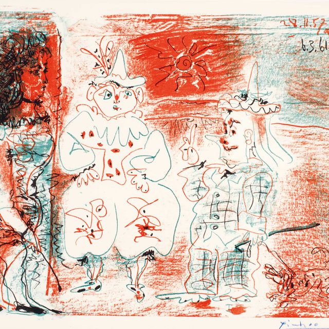 Pablo Picasso — Экюер и клоуны