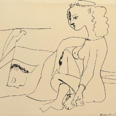 Pablo Picasso — Женщины на пляже (B. 452; M. 101)