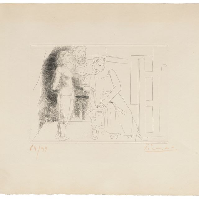 Pablo Picasso — Пример из двух моделей, относящихся к нелегкому труду, от шеф-повара ресторана Inconnu