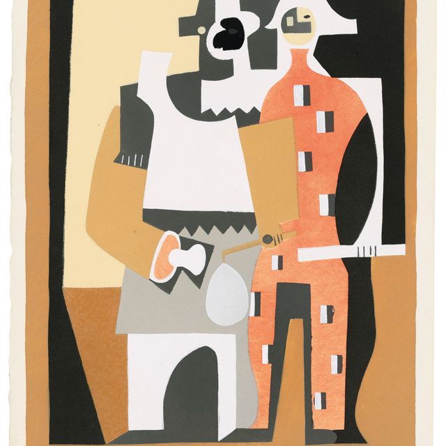 Pablo Picasso — Пьеро и Арлекин, от: Dix Pochoirs