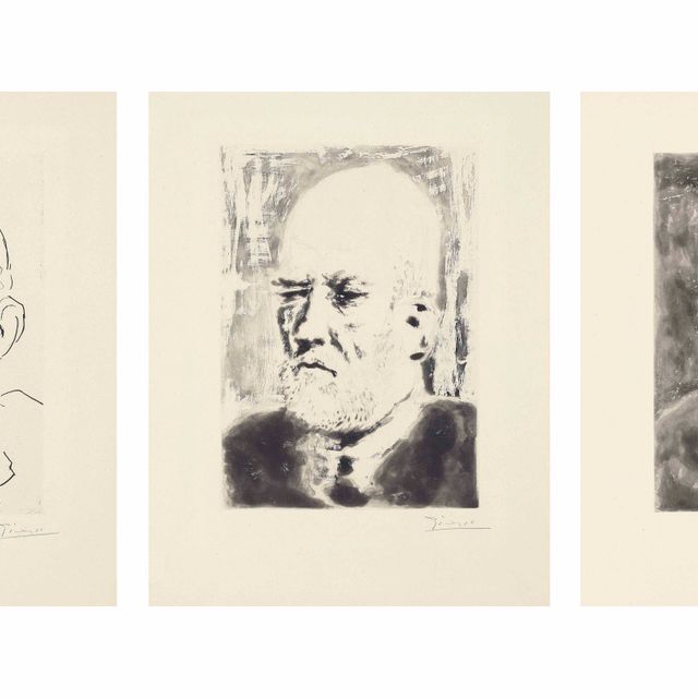Pablo Picasso — Портрет де Воллара I, II, III, от: La Suite Vollard