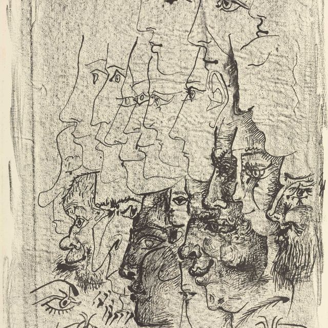 Pablo Picasso — Этюд в профилях